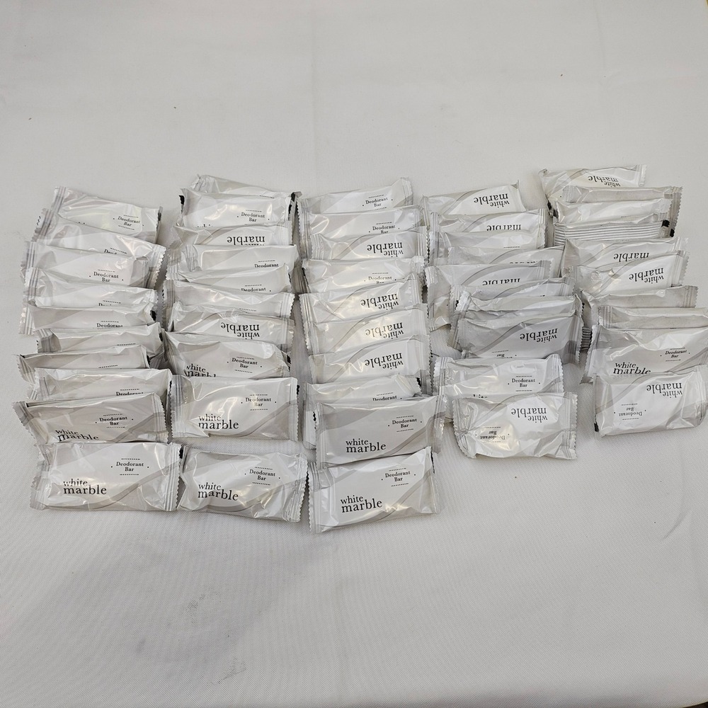 50ct Dial White Marble Deodorant Bar Soap Bulk Hotel Travel Guest Size Lot